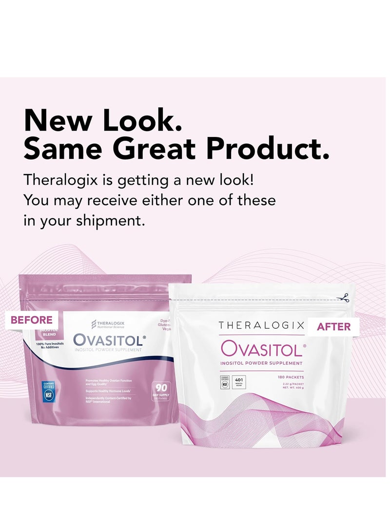 ثيرالوجيكس مسحوق أوفاسيتول إينوزيتول، 180 كيس - Image 1