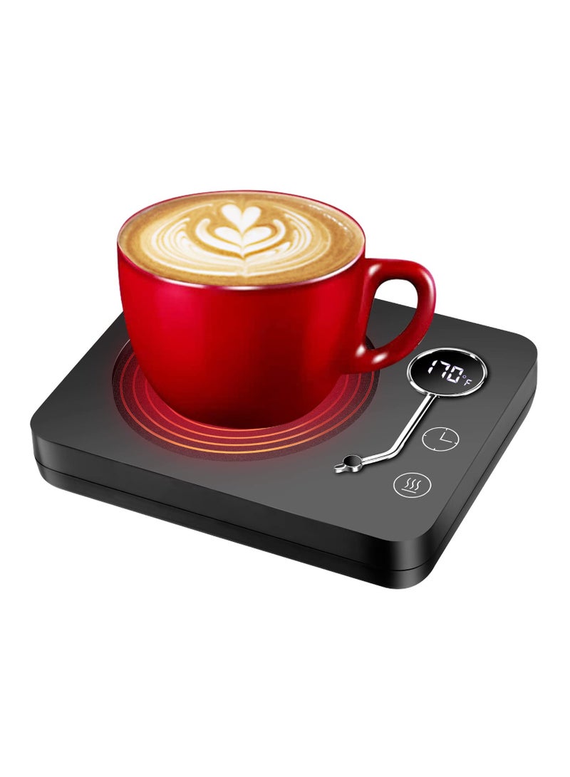 SYOSI Coffee Mug Warmer Smart Coffee Warmer for Desk 3 Temp Settings 130-170℉ Mug Warmer with Auto Shut Off for Heating Beverage Candle Warmer for Coffee Tea Milk, Heated Area Direct:3.54 In(UK Plug,No Mug) - Image 1
