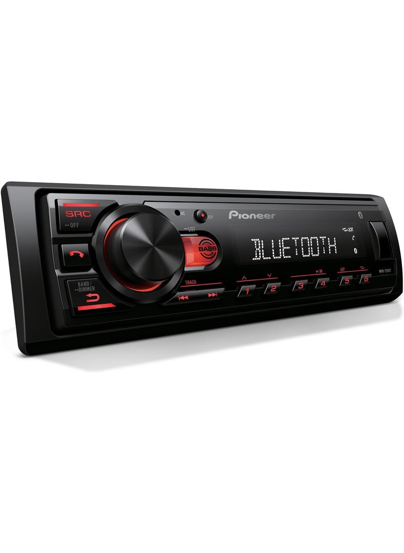 Pioneer Pioneer MVHS230BT Bluetooth Car Stereo with USB Inputs Smartphone Connectivity HandsFree Calling  - Image 1