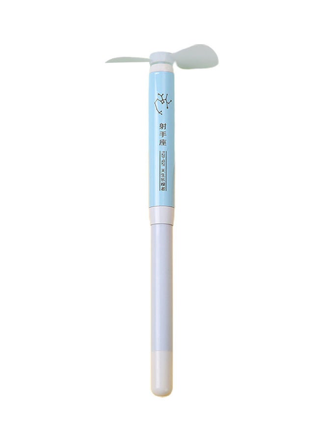 0.5mm Ballpoint Pen with Handheld Mini Fan Blue