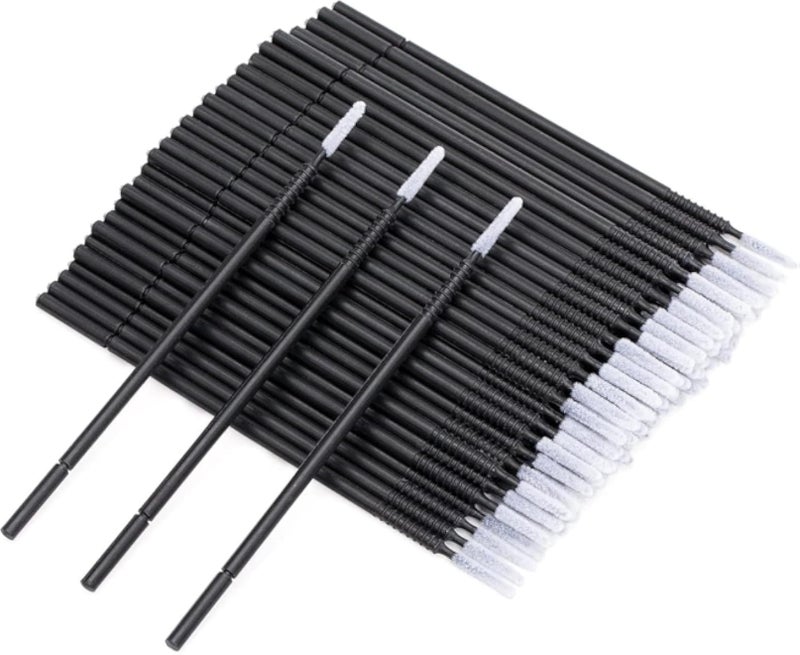 200 Pcs Microbrushes,Black Micro Applicators Brushes With Longer Tips,Disposable Mascara Wands Eye Applying Lamination Beauty Cosmetics for Eyelash Extensions Nail Polish Crafts Lip Makeup Paint Craft