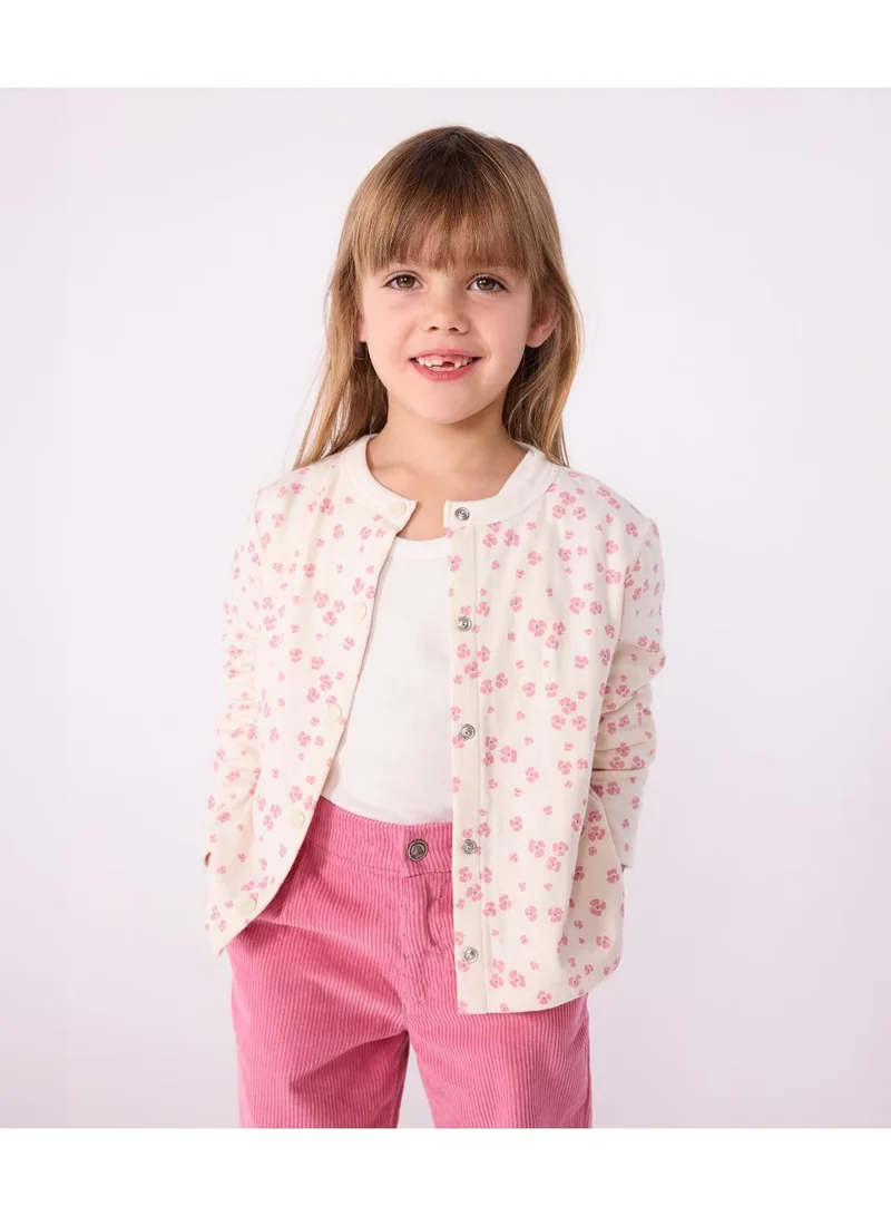 Petit Bateau Children's printed cotton cardigan
