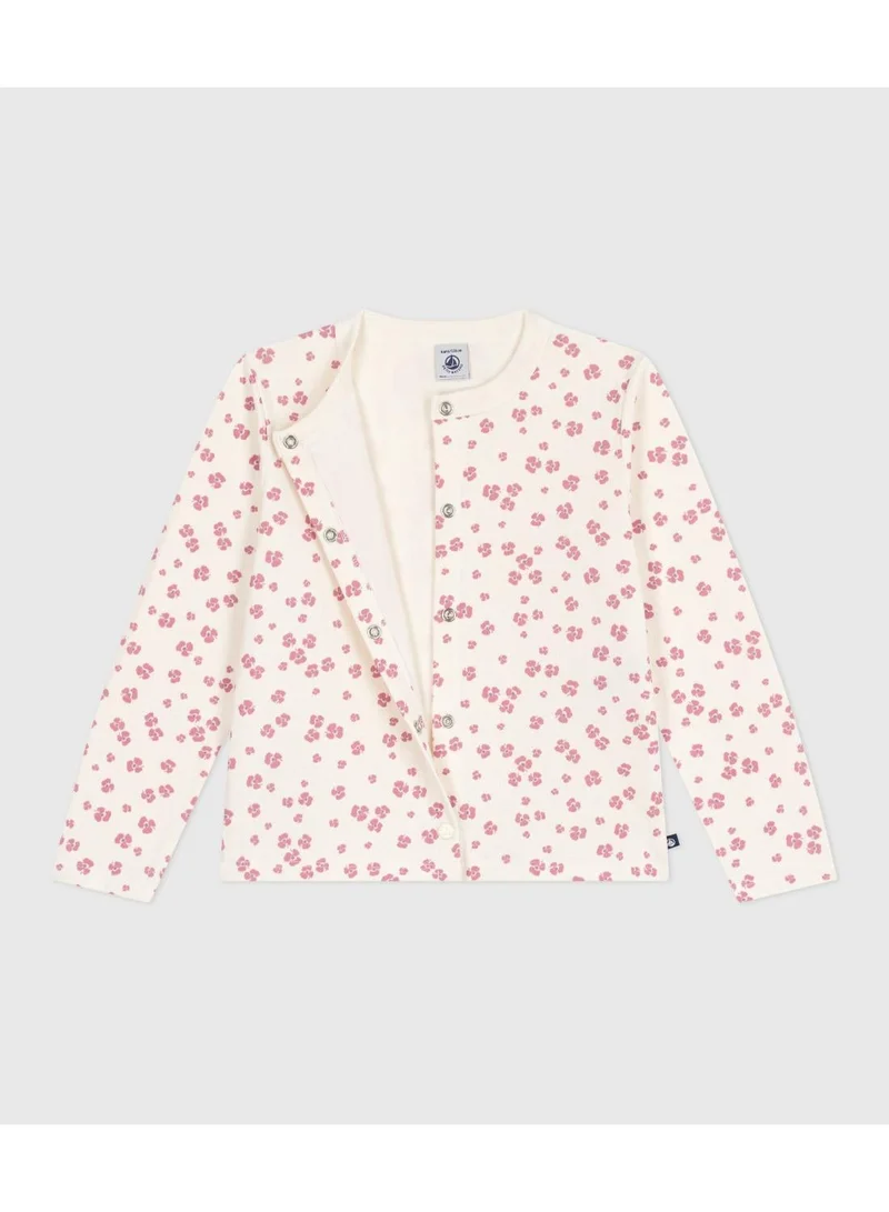 Petit Bateau Children's printed cotton cardigan