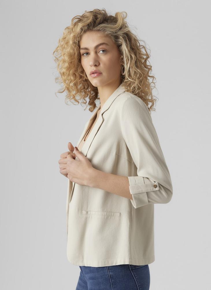 VERO MODA Casual 3/4 Loose Single Breasted Blazer - Image 3