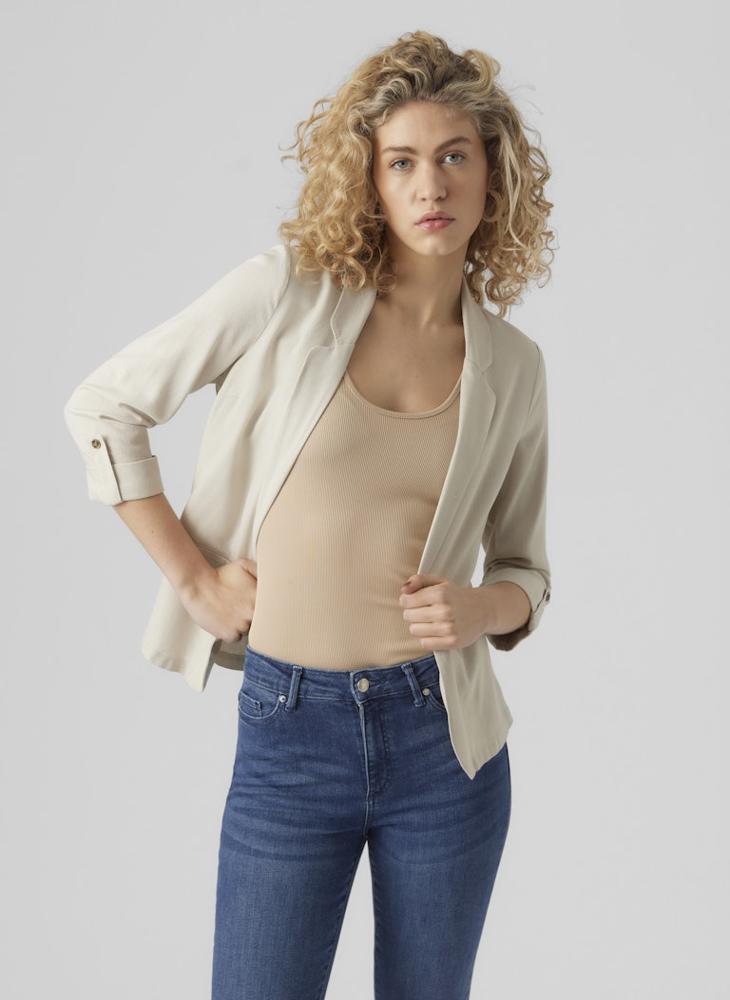 VERO MODA Casual 3/4 Loose Single Breasted Blazer - Image 1