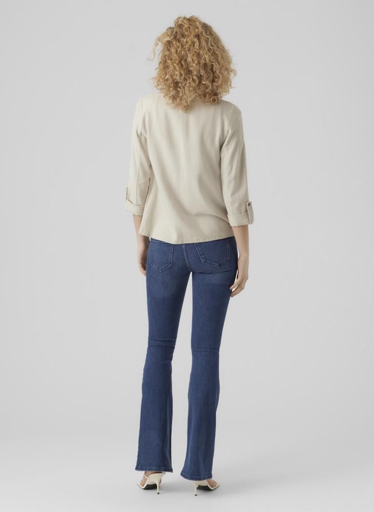 VERO MODA Casual 3/4 Loose Single Breasted Blazer - Image 2
