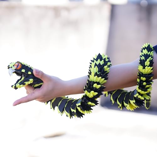 LUYUCUBE Super Large 3D Printed snake with a movable mouth474inchFlexible Realistic Articulated Animal Fidget ToysMystery Figurines Gifts Executive Desk Dcor and Festival Collectible BY 474inch - Image 1