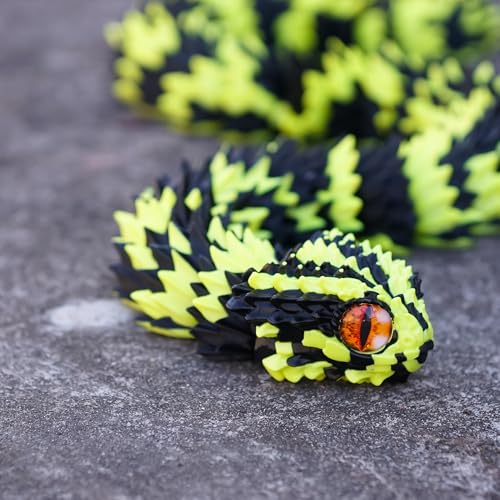 LUYUCUBE Super Large 3D Printed snake with a movable mouth474inchFlexible Realistic Articulated Animal Fidget ToysMystery Figurines Gifts Executive Desk Dcor and Festival Collectible BY 474inch - Image 5