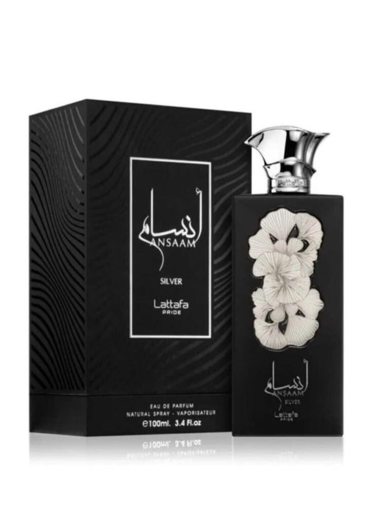 Lattafa PRIDE Ansaam Silver Eau de Parfum 100ml – A Luxury Fragrance for Men and Women - Image 3