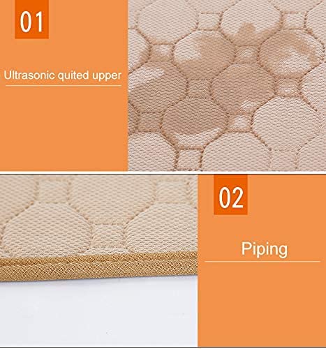 pequano 2 pcs Guinea Pig Cage Liners - Washable Guinea Pig Pee Pads, Waterproof Reusable & Anti Slip Guinea Pig Bedding Fast and Super Absorbent Pee Pad for Small Animals Rabbit Hamster Rat - Image 3