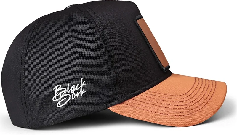 Black Börk V1 Baseball Mountains - Unisex Tile Visor-Black Hat with 1cs Code Logo