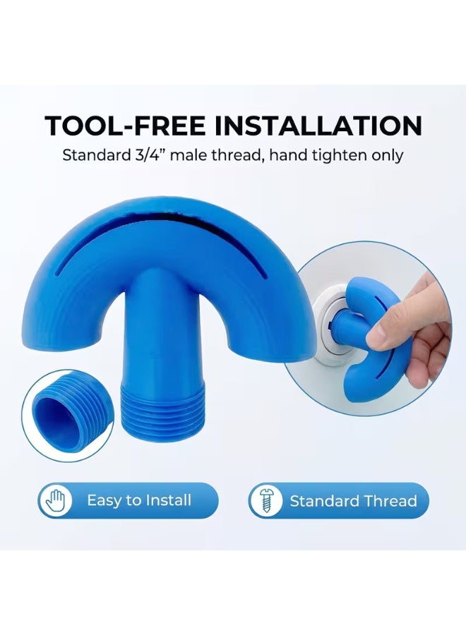 Pool Fountain for Above and In-Ground Pools - 3/4" Universal Pool Fountain, Swimming Pool Spa Water Fountain, Pool Waterfall Sprinkler Accessory, Garden Sprinkler Decoration (Blue, 3/4") - Image 3