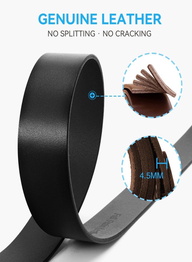 CHAOREN Ratchet Belts for Men - 1.5" Mens Belts Genuine Leather for Casual Jeans - Versatile Fit, Customizable Style - Image 2