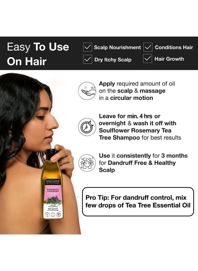 Soulflower Rosemary Hair Growth Kit, Rosemary Lavender Hair Oil (120 Ml) Rosemary Tea Tree Shampoo (200 Ml) Rosemary Water With Mint Extract (100 Ml) Healthy Hair Growth, Hair Fall Control, Strengthens Hair & Scalp  - Image 4