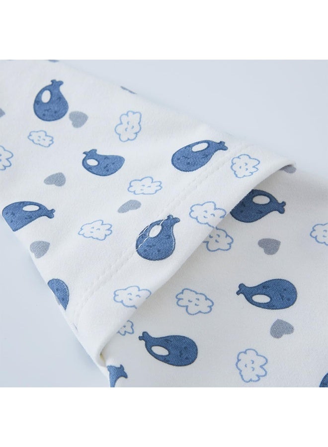 Enrich YLife Enrich YLife Transitional Swaddle Sack for Baby 0-3 Months Swaddle with Arms Up Half-Length Sleeves and Mitten Cuffs 2-Way Zipper Sleeping Bag for Newborn Baby Boys and Girls (Whales, Small)  - Image 4