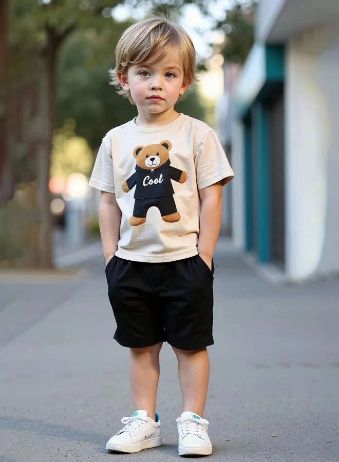 Take Two  Boys Graphic T-Short And Shorts Set for Men | Best Price UAE