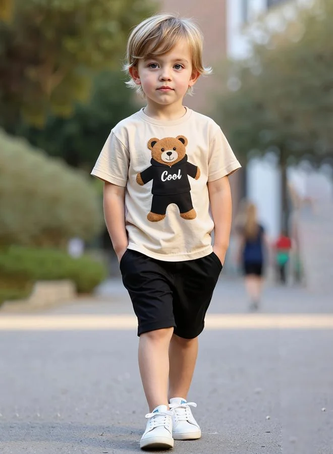 Take Two  Boys Graphic T-Short And Shorts Set for Men | Best Price UAE