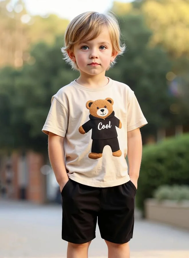 Take Two  Boys Graphic T-Short And Shorts Set for Men | Best Price UAE