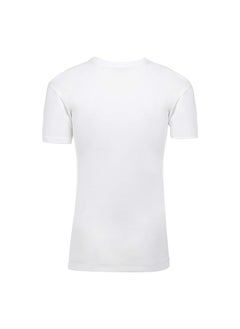 Lux LUX Premium Men's Round Neck T-Shirt – [Pack of 6] White, Super Combed Pure Cotton T-Shirt for Men, Comfortable Fit, Breathable Fabric, Machine Washable, Close-To-Body Fit, Lightweight  - Image 2