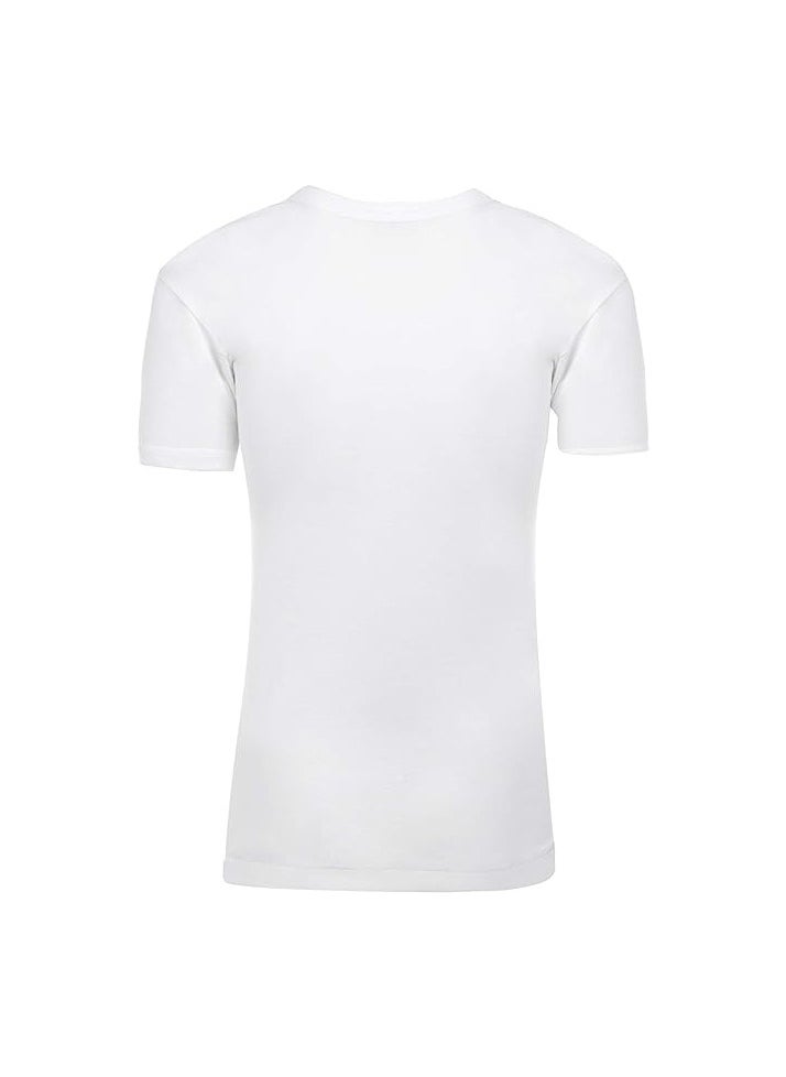 Lux LUX Premium Men's Round Neck T-Shirt – [Pack of 6] White, Super Combed Pure Cotton T-Shirt for Men, Comfortable Fit, Breathable Fabric, Machine Washable, Close-To-Body Fit, Lightweight  - Image 2