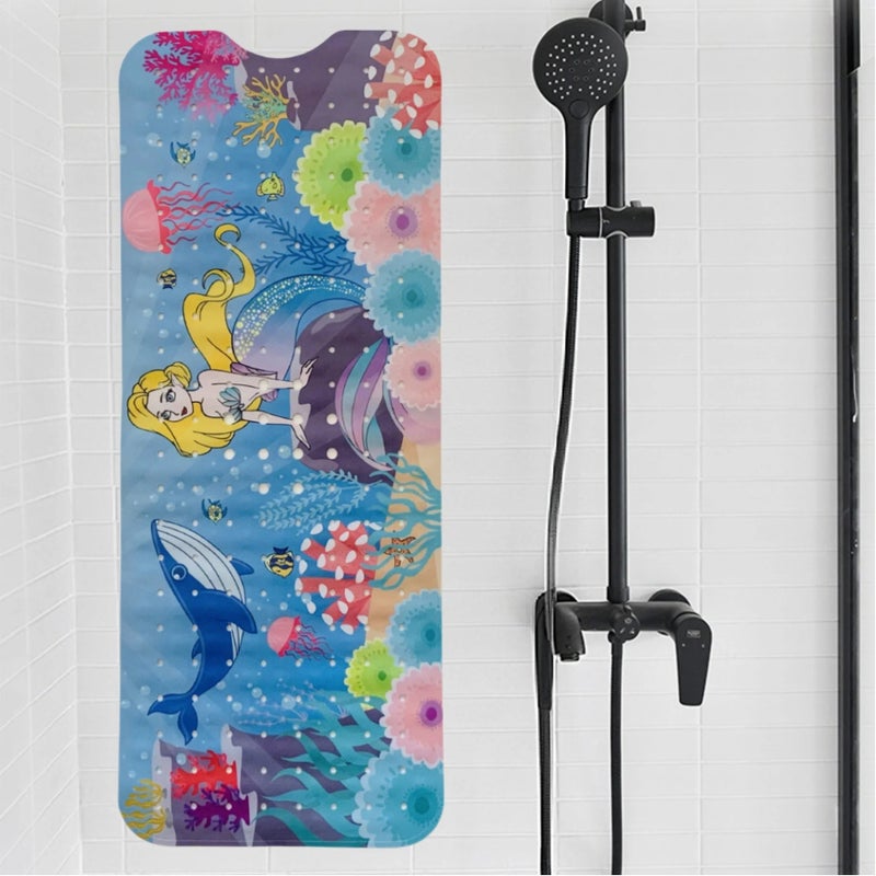 Y&D Cartoon PVC Anti-Slip Baby Bath Mat - Easy Drain Suction Cups, Machine Washable Kids Tub Mat for Home Bathroom Safety - Image 4