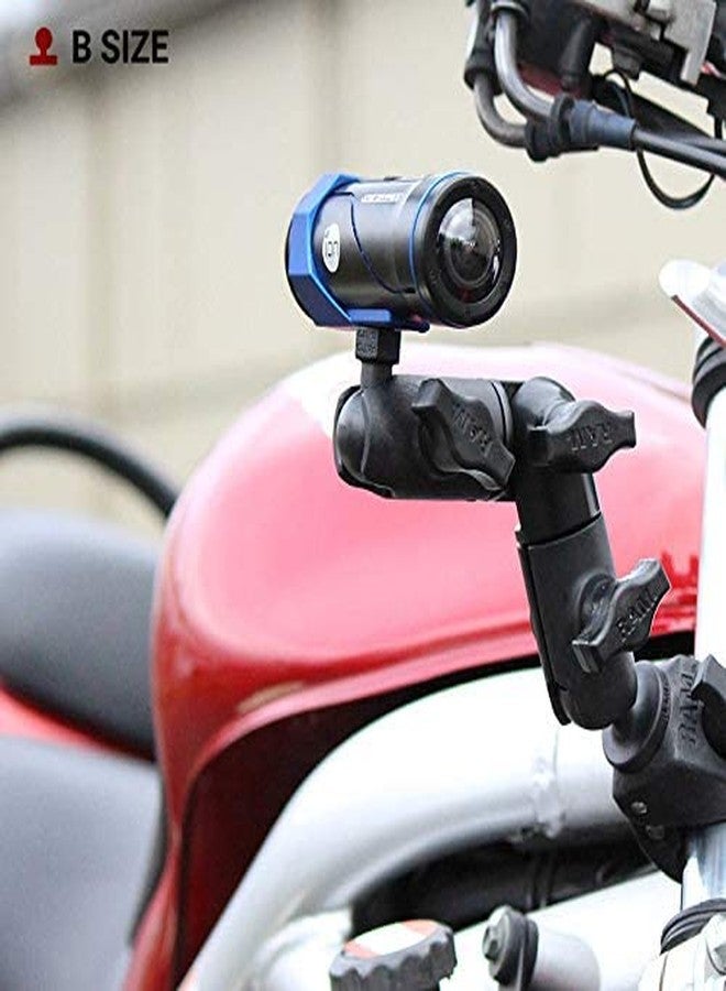 رام ماونتس ذراع دوار مزدوج المقبس وذراع سقاطة من رام ماونت RAP-B-200-2U، قطر 159 مم، أسود - Image 4