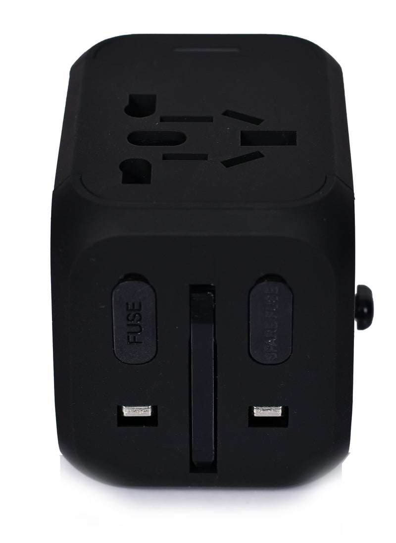 MORANO - Universal plug adapter for worldwide travel, USB socket adapter, safe and portable universal travel socket - Image 1