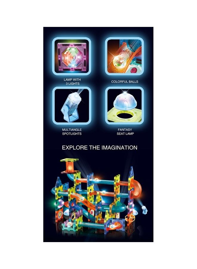 Kidle 75-Piece Magnetic Lighting Ball Track Blocks - Image 4
