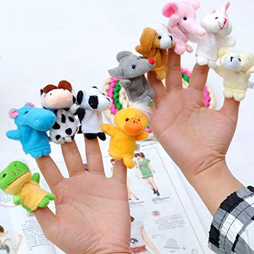 RIY 10Pcs Story Time Finger Puppets Different Cartoon Farm Animal Finger Puppets for Toddlers Easter Basket Stuffers - Image 5