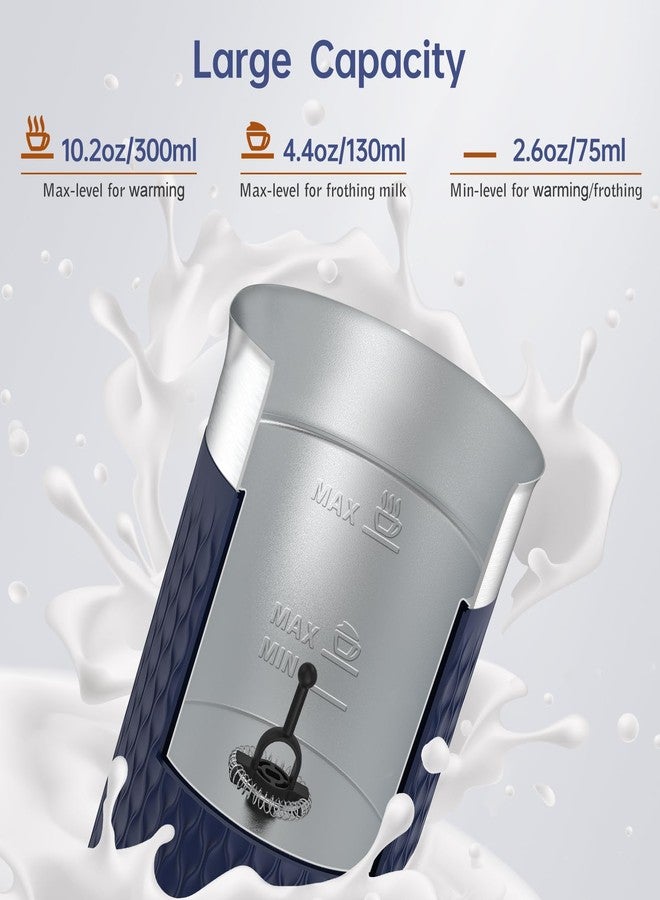 SIMPLETASTE جهاز رغوة الحليب SIMPLETASTE، جهاز تبخير حليب كهربائي 4 في 1، صانع رغوة حليب ساخن وبارد أوتوماتيكي، وسخان حليب لتحضير اللاتيه والكابتشينو والماكياتو - Image 4