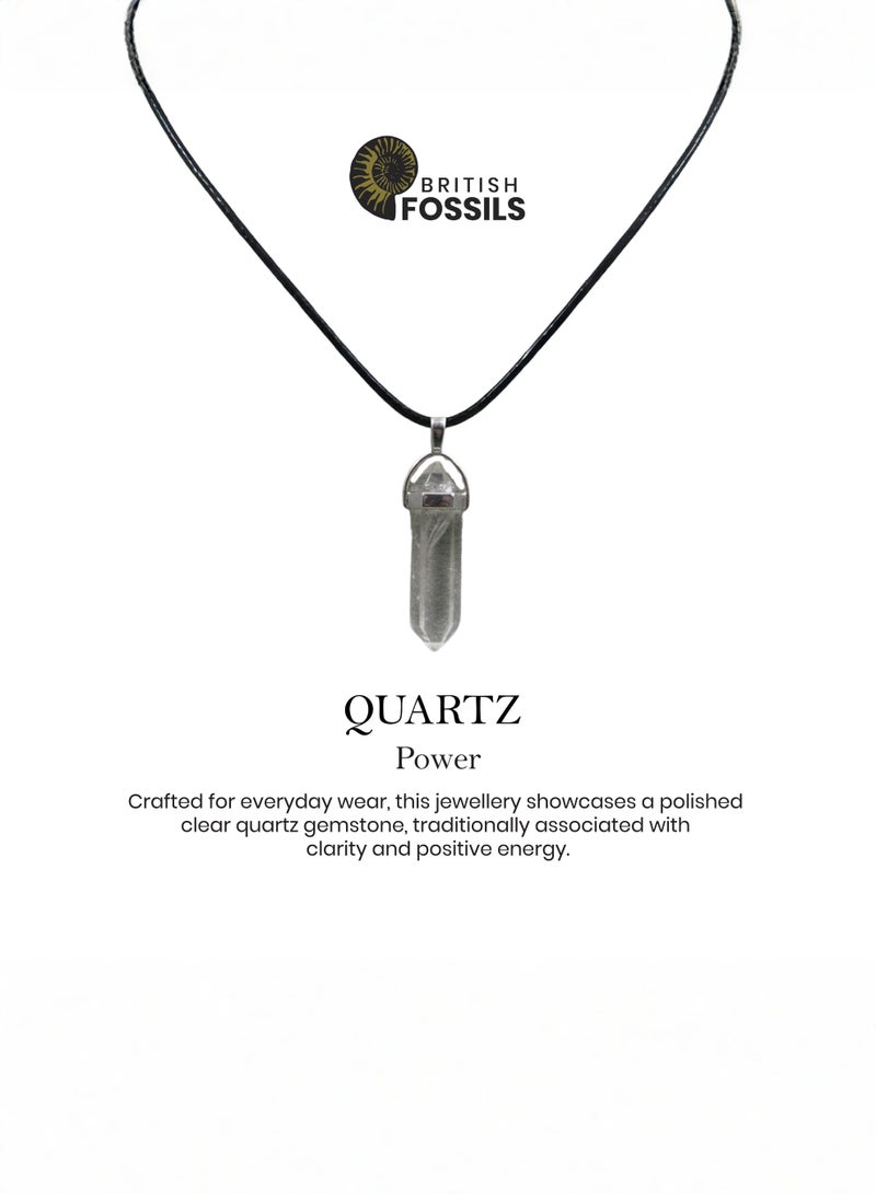 British Fossils Natures Gift Pendant Quartz - Image 4