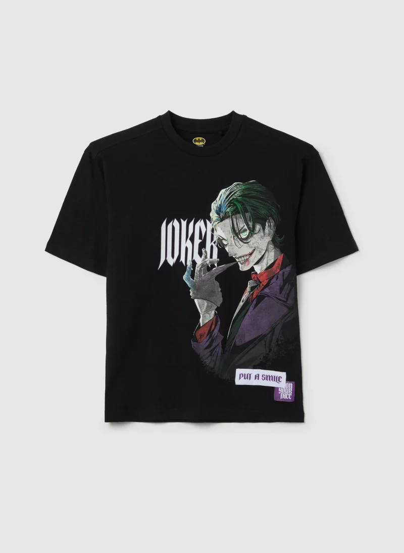 Ovs Cotton T-Shirt With The Joker Print