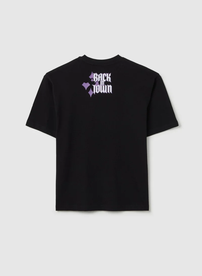 Ovs Cotton T-Shirt With The Joker Print