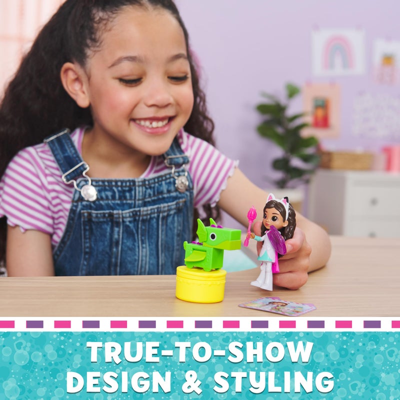 SPIN MASTER Gabby's Dollhouse, Knight Gabby Toy Figure Set with Surprise Toy and Mini Dragon Pal, Kids Toys for Girls & Boys Ages 3 and Up - Image 2