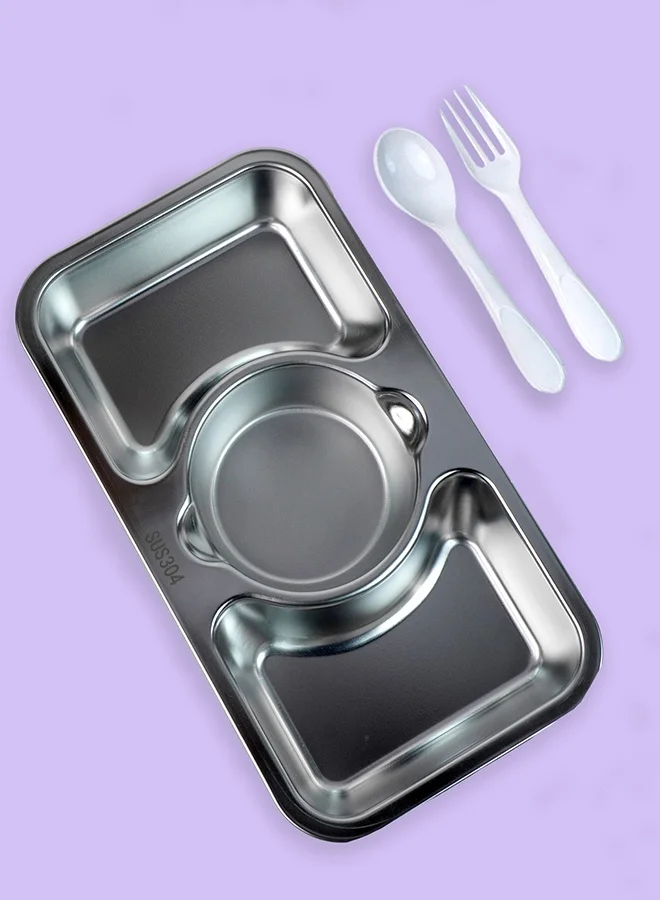 LITTLE SURPRISE BOX Little Surprise Box,Purple Centre Dip Stainless Steel Lunch Box For Kids And Adults