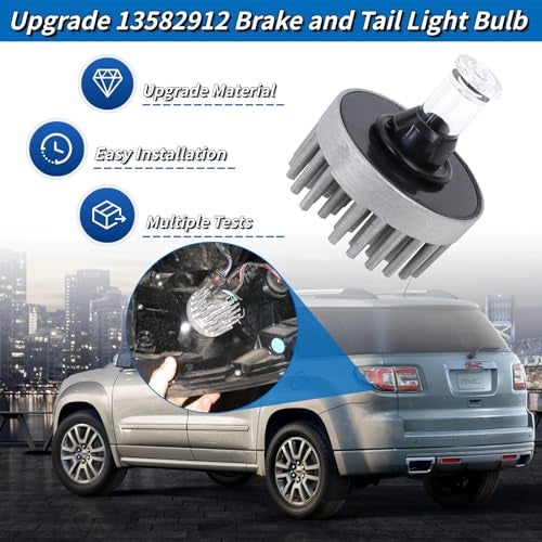 GEATaaT 13582912 Brake and Tail Light Bulb Compatible with 2013-2016 GMC Acadia,2017 GMC Acadia Limited Replace# 19433735 - Image 2
