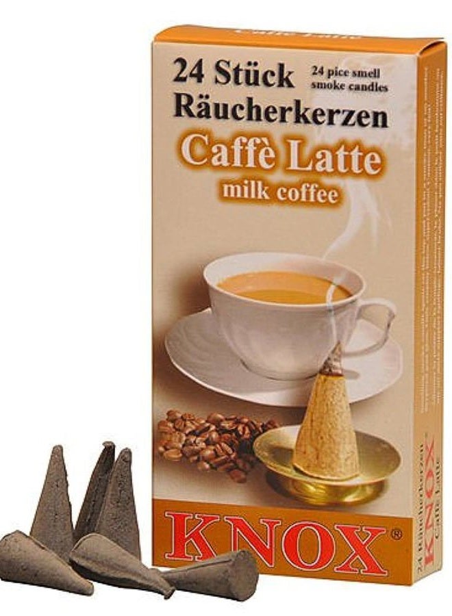Knox Coffee Scented Incense Cones, Pack of 24, Made in Germany - Image 1