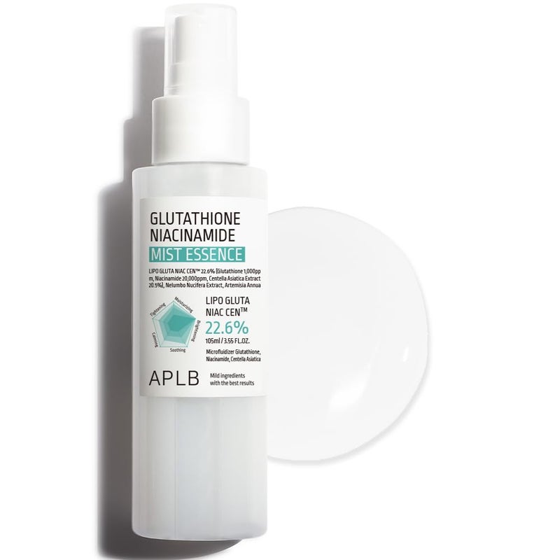 APLB Glutathione Niacinamide Mist Essence  LIPO GLUTA NIAC CEN 226 355 FLOZKorean Skincare Replenishing moisture Revitalize for gentle and improve skin texture through Niacinamide