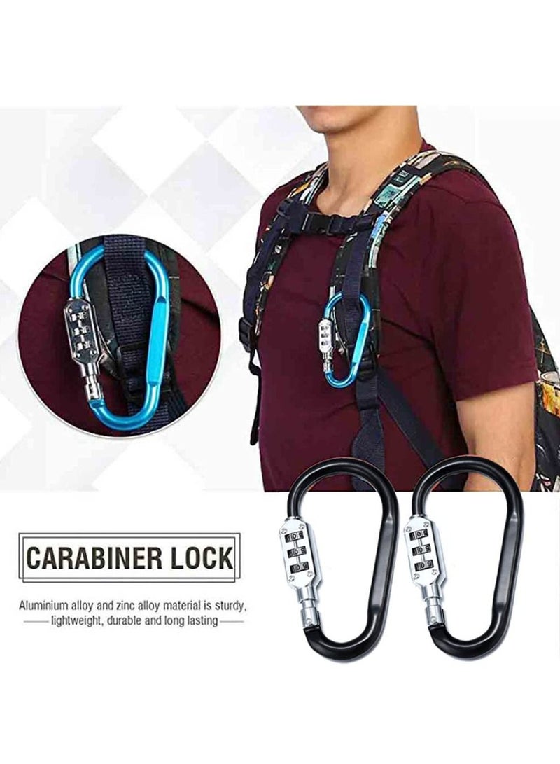 3-Digit Combination Password Padlock Black