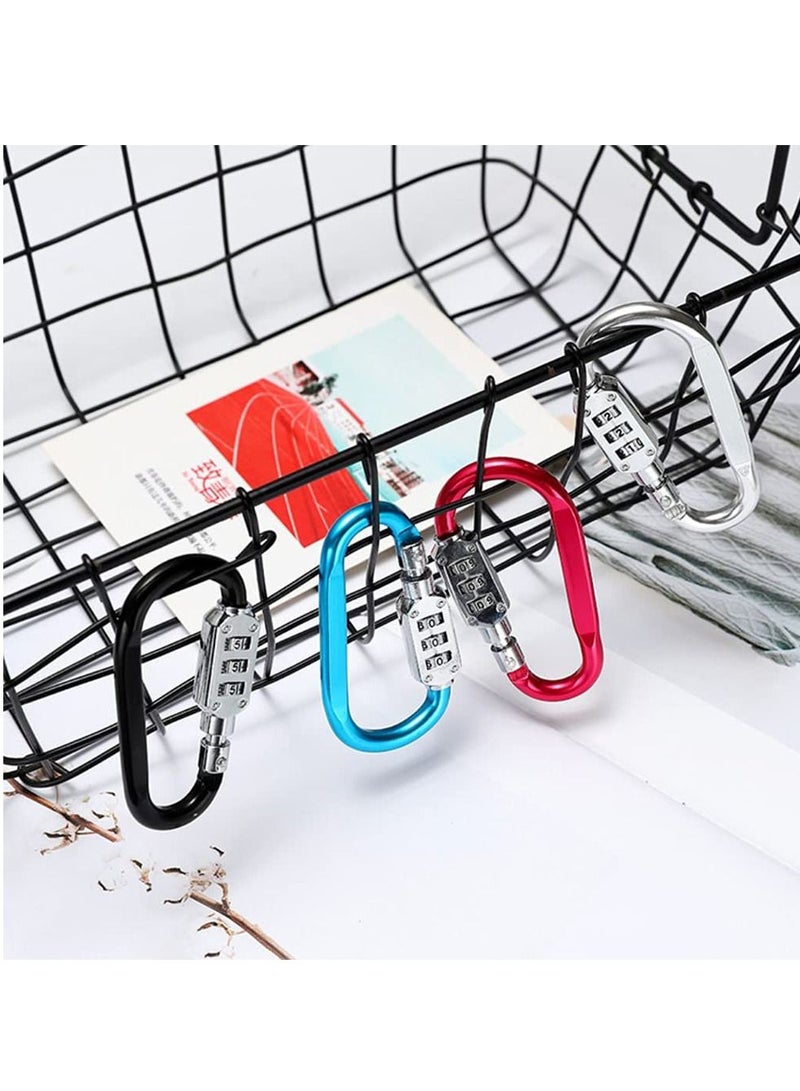 3-Digit Combination Password Padlock Black