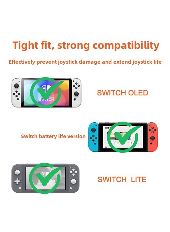 Switch Rocker Cap NS/Lite Rocker Cap Key Cap Steamed Stuffed Bun Milk Tea Gamepad Silicone Protective Cap-Product Color:Slight Color Difference, Please Be Careful When Photographing  - Image 4