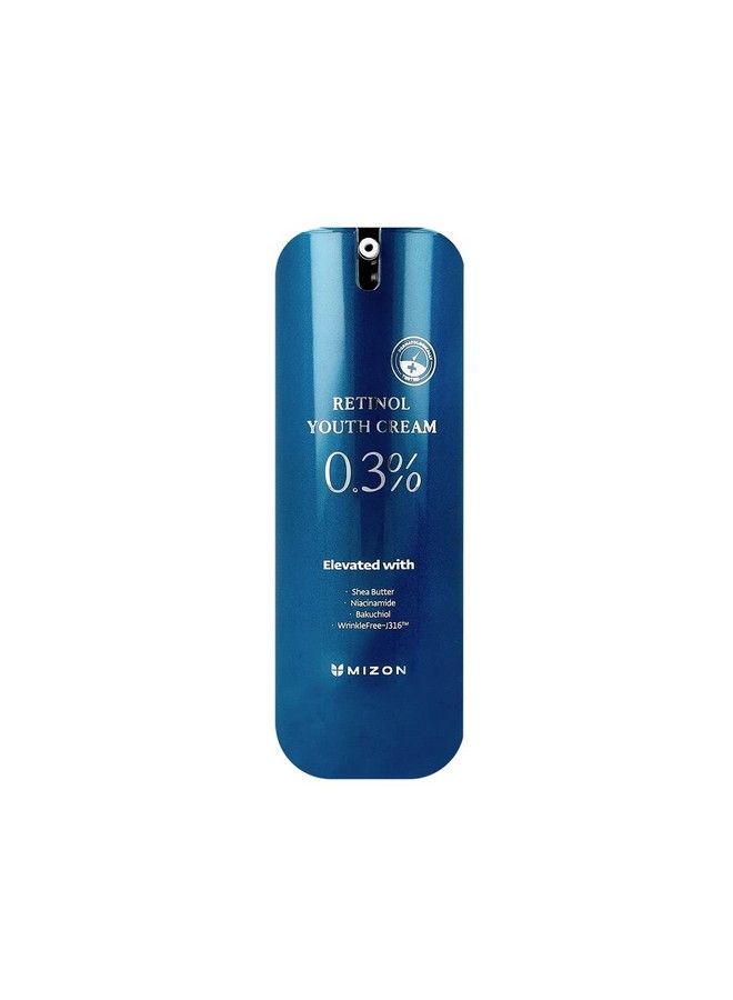 MIZON Retinol Youth (03% Retinol Cream) Wrinkle Care Shea Butter Peptides Niacinamide Bakuchiol - Image 2