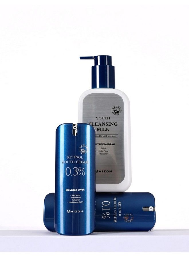 MIZON Retinol Youth (03% Retinol Cream) Wrinkle Care Shea Butter Peptides Niacinamide Bakuchiol - Image 4