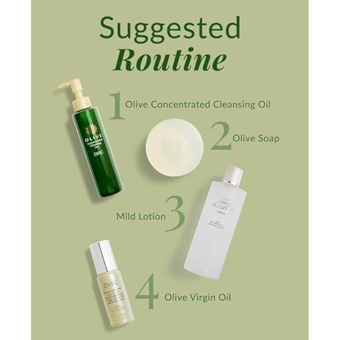 DHC Olive Concentrated Cleansing Oil, Hydrating Facial Cleansing Oil, Makeup Remover, Residue-Free, Dry Skin, Fragrance and Colorant Free, 5 fl. oz. - Image 5