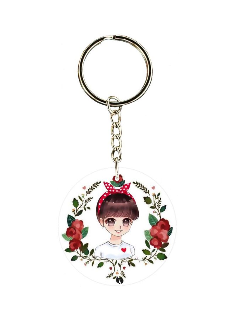 RKN Cartoon Printed Double Sided Keychain