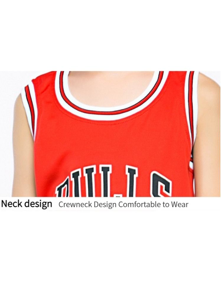 M MIAOYAN M MIAOYAN Children's Star Basketball Uniform Suit Men's and Women's Kindergarten Elementary and Middle School Students Training Team Uniform Basketball Uniform (Socks Not Included) - Image 5