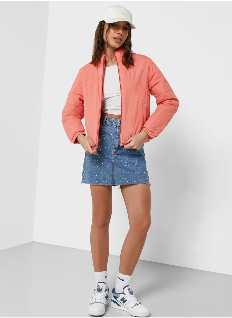 Urban Minx - Urban Minx Urban Minx Cropped Padded Jacket - Image 1