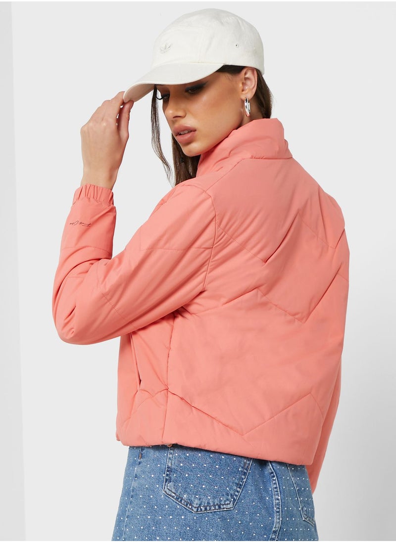 Urban Minx - Urban Minx Urban Minx Cropped Padded Jacket - Image 1