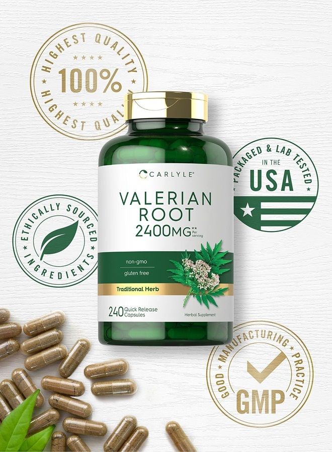 Carlyle كبسولات جذر الناردين | 240 حبة | فاعلية عالية | غير معدّل وراثيًا وخالي من الغلوتين | ملحق مستخلص الأعشاب - Image 5