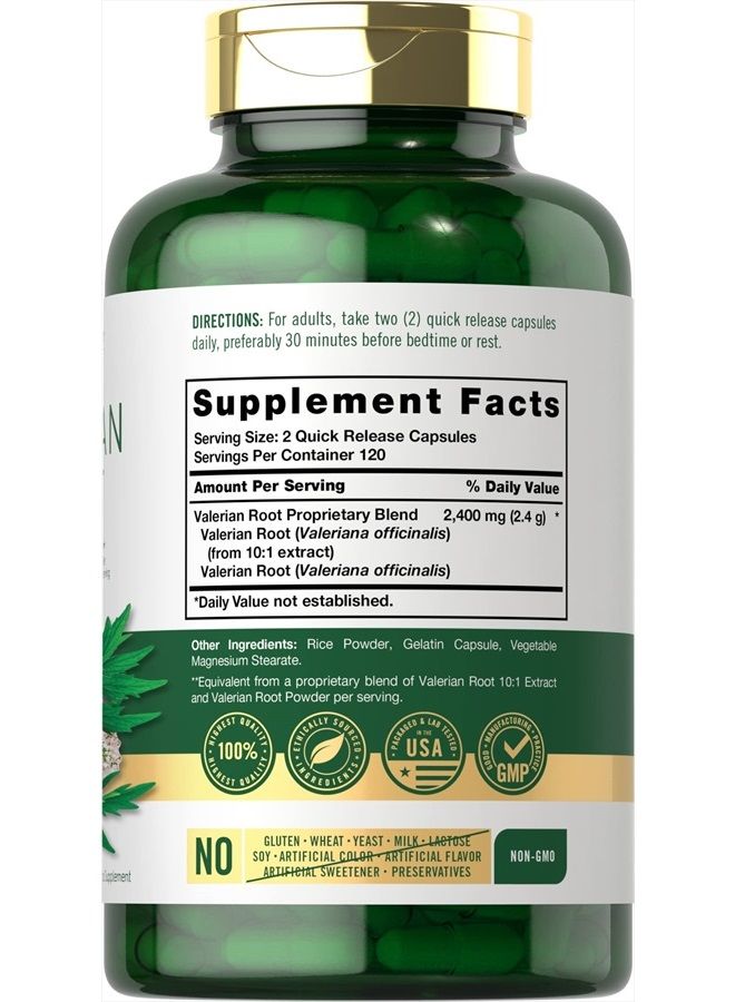 Carlyle كبسولات جذر الناردين | 240 حبة | فاعلية عالية | غير معدّل وراثيًا وخالي من الغلوتين | ملحق مستخلص الأعشاب - Image 2